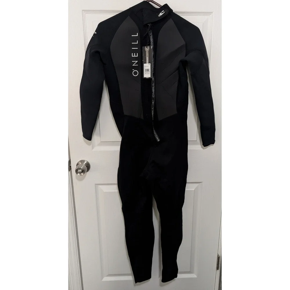 O'Neill Reactor II 3/2mm Back Zip Full Wetsuit Black 5040 Small NWT